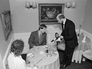 Orsini's, the hallmark of silver service elegance for nearly 30 years in the capital, manager Phillip Temple. Photo courtesy of the Evening Post.