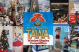 Collection of images of shops in the Tawa Christmas window display competition.