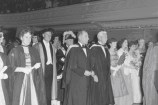 A Victoria University capping ceremony at the Town Hall in 1956.